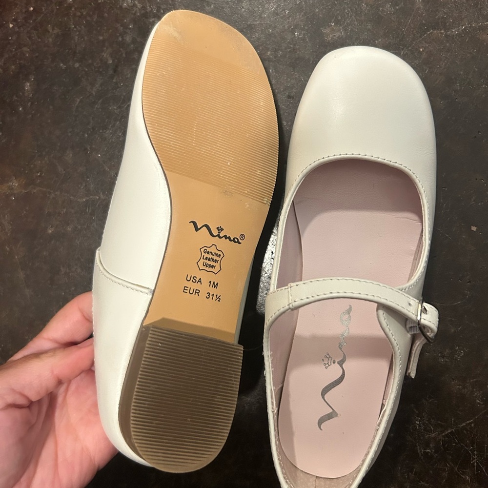 Nina Elegant Ivory Mary Jane Shoes